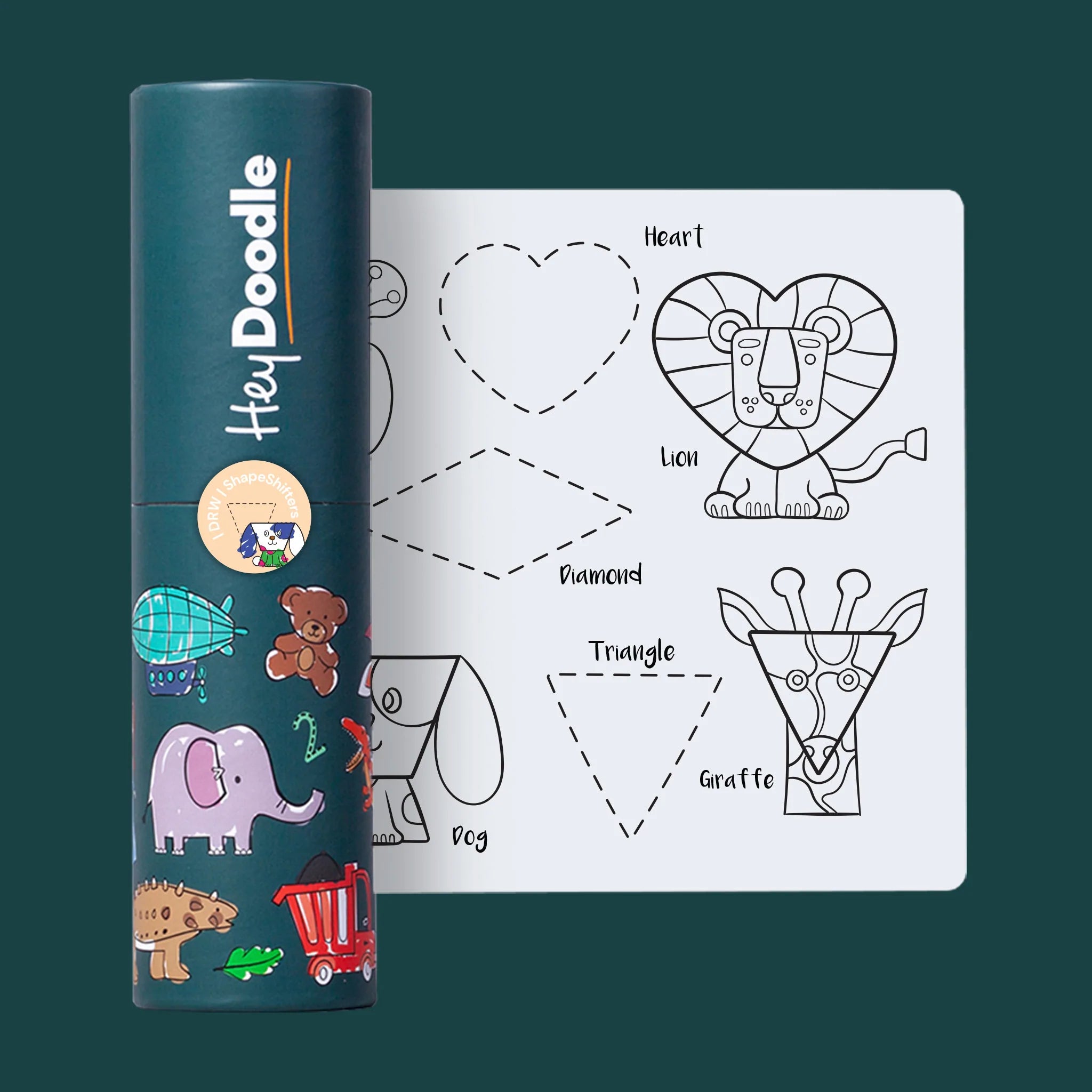 Mini Reusable Colour-in Placemat - Shape Shifters – Colourful Learning ...