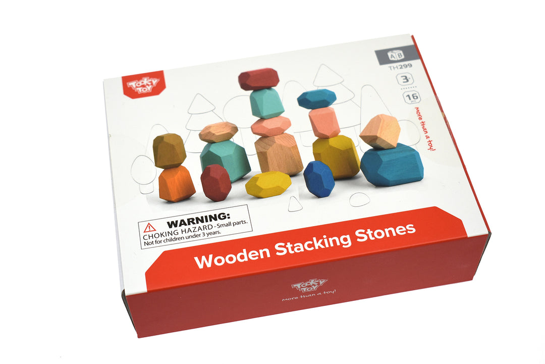 Wooden Stacking Stones - 16 Piece