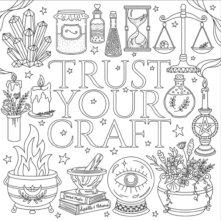 Artist’s Colouring Book - Witchcraft and Wonder