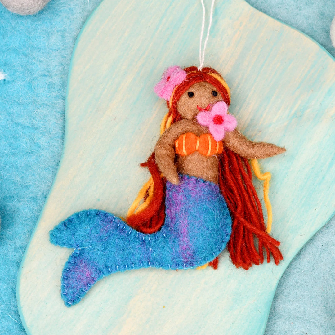Felt Little Mermaid Blue
