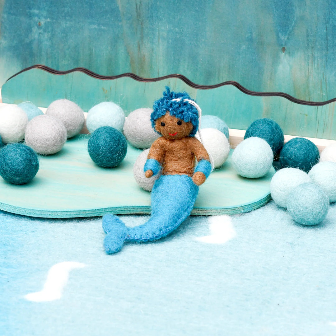 Felt Coral Merman Blue