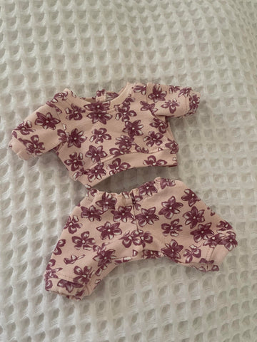 21cm Pyjamas - Pink Flower